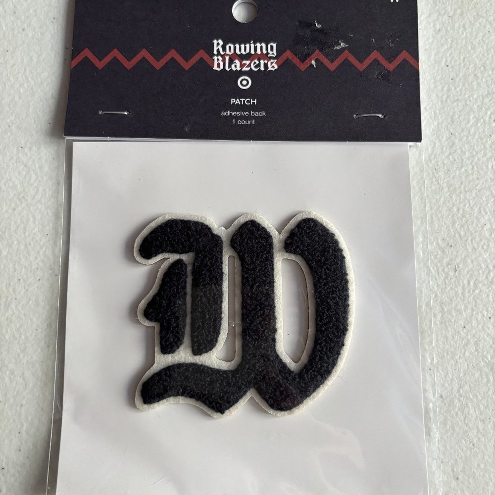 Rowing Blazers x Target Collab Adhesive Letter W Patch‎